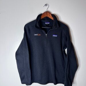 Patagonia mens better sweater 1/4 zip size large blackk “patch”